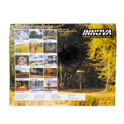 Innova 2026 Disc Golf Calendar