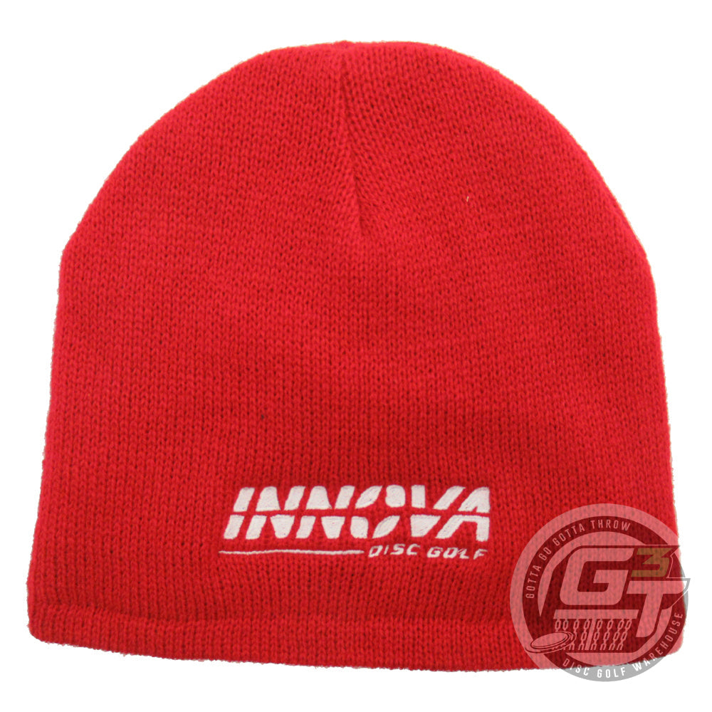 Innova Burst Logo Fleece Lined Knit Beanie Winter Disc Golf Hat