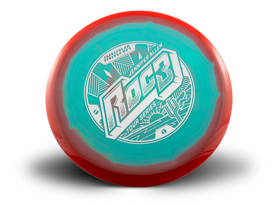 Innova Limited Edition 2025 Tour Series Jen Allen Proto Glow Halo Star Roc3 Midrange Golf Disc