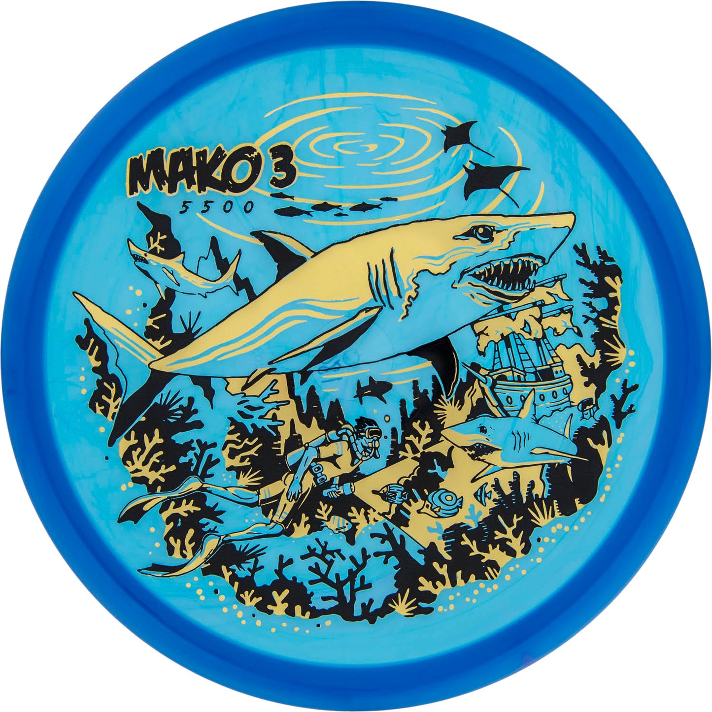 Innova Limited Edition Riptide Reef Stamp Champion Mako3 Midrange Golf Disc