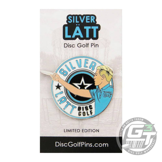 Disc Golf Pins Silver Latt Series 1 Enamel Disc Golf Pin