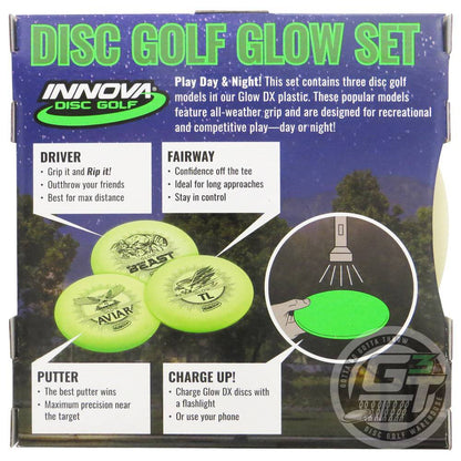 Innova 3-Disc Glow DX Beginner Disc Golf Set